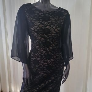 Beautiful party dress, black size 6
